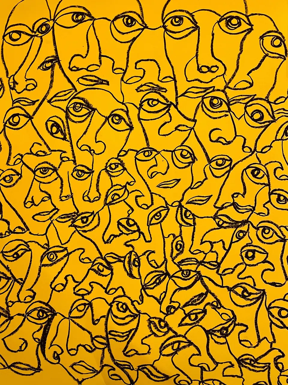PHILOSOPHIE, pastel gras sur papier, 2020, par P4NEL